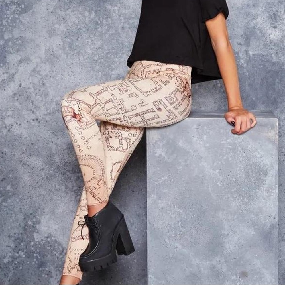 BlackMilk Marauders Map leggings - size XS